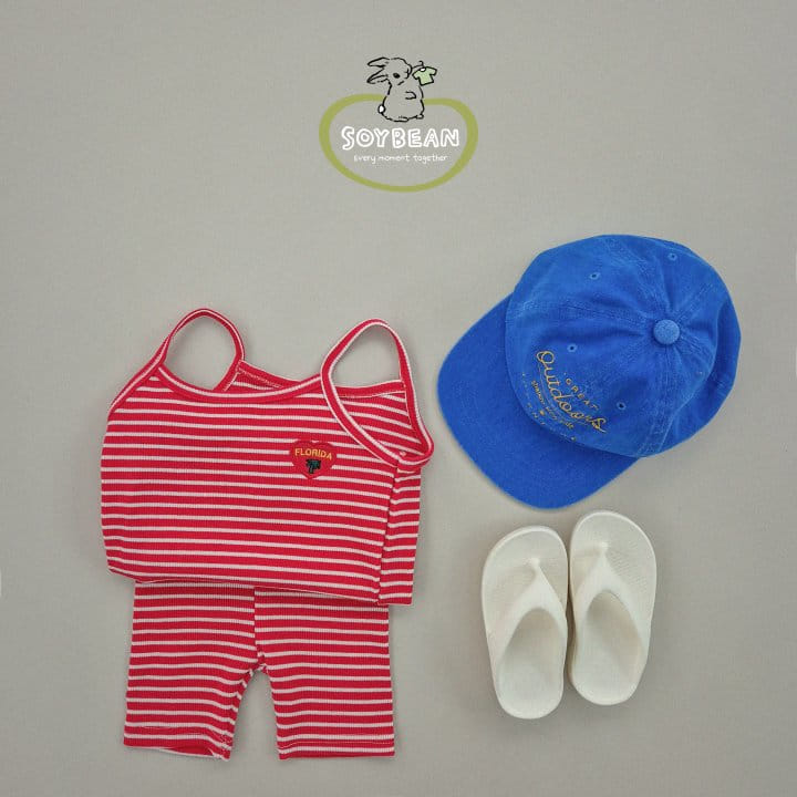 Soybean - Korean Children Fashion - #magicofchildhood - Florida String Sleeveless Top Bottom Set - 11