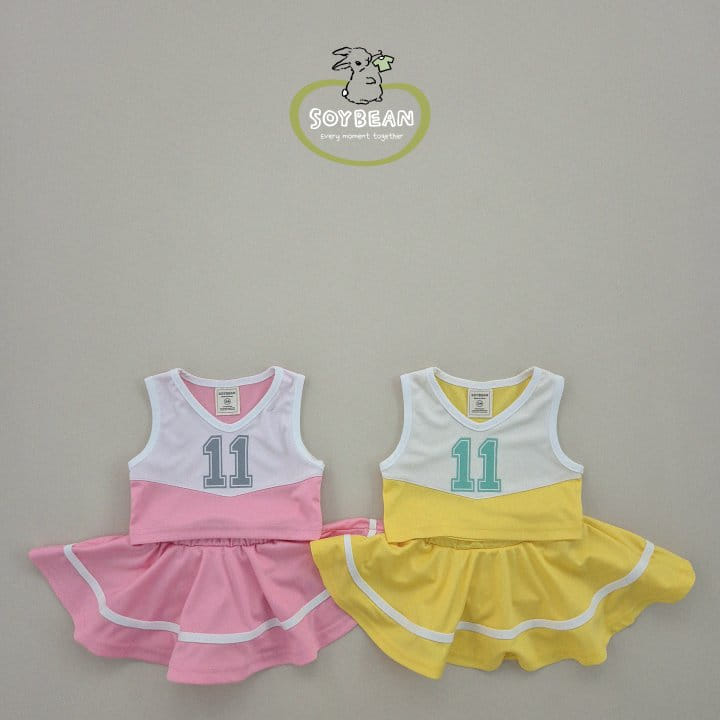 Soybean - Korean Children Fashion - #magicofchildhood - Cheerleader Top Bottom Set - 6