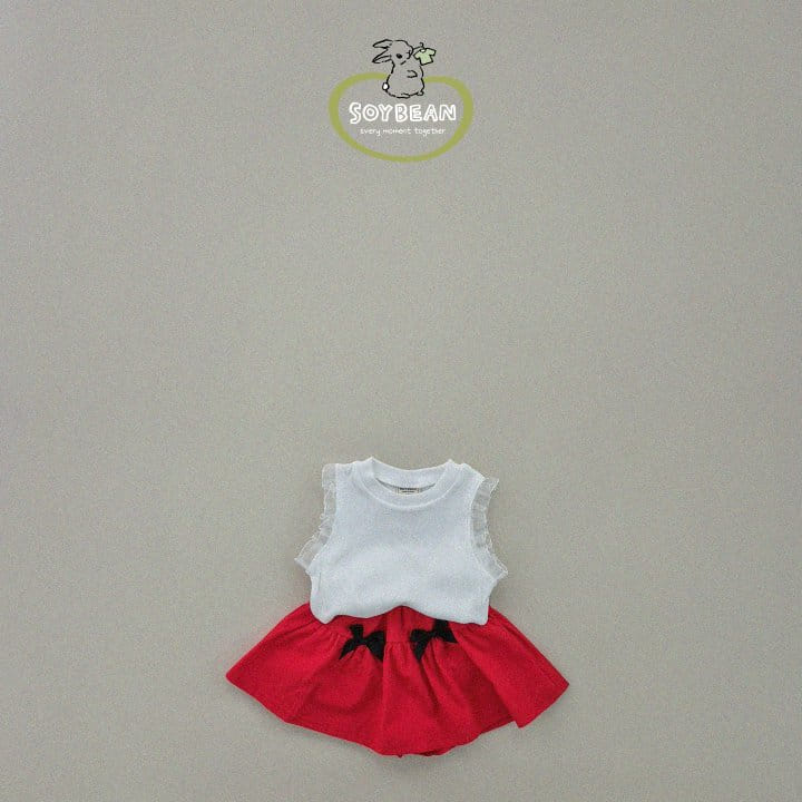 Soybean - Korean Children Fashion - #magicofchildhood - Lace Sleeveless Tee - 5