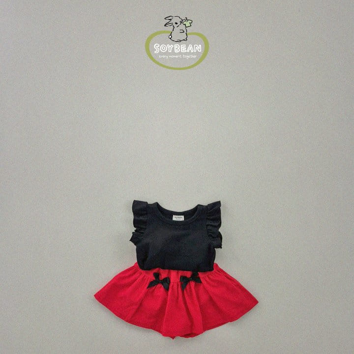 Soybean - Korean Children Fashion - #minifashionista - Slim Frill Sleeveless Tee - 9