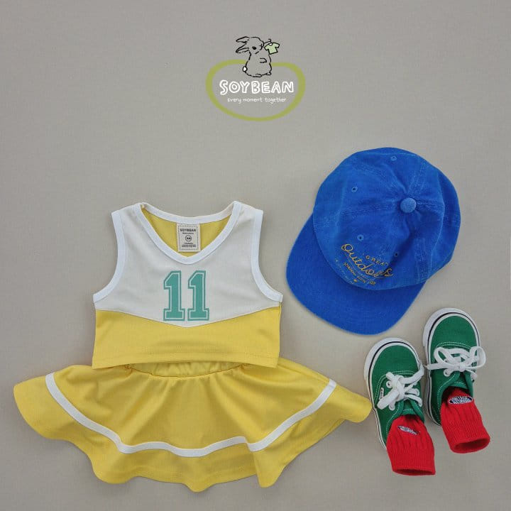 Soybean - Korean Children Fashion - #minifashionista - Cheerleader Top Bottom Set - 7