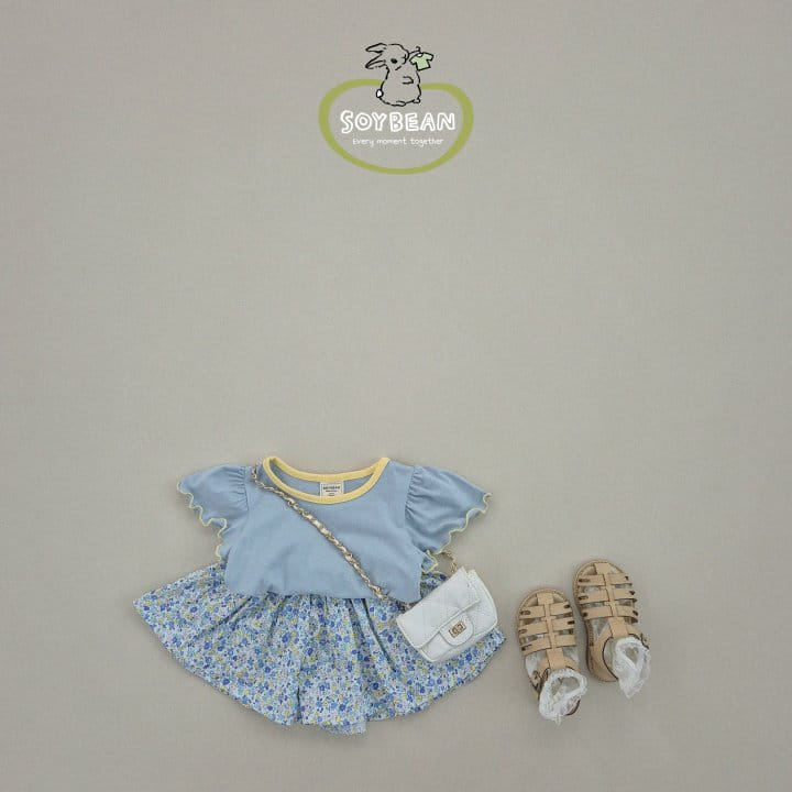 Soybean - Korean Children Fashion - #minifashionista - Lovely Skirt Pants Top Bottom Set - 3