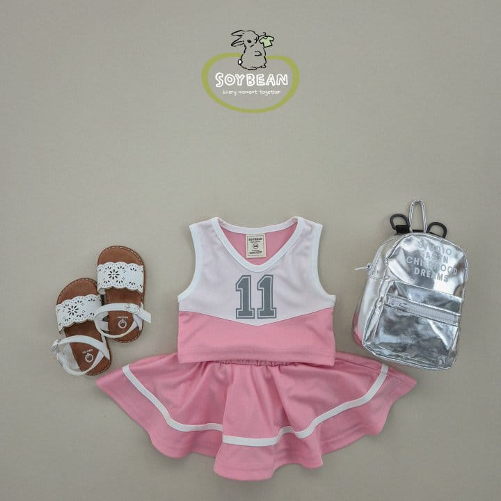 Soybean - Korean Children Fashion - #prettylittlegirls - Cheerleader Top Bottom Set - 8