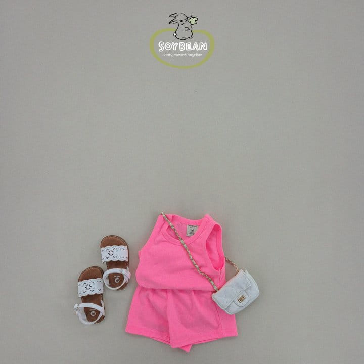 Soybean - Korean Children Fashion - #toddlerclothing - Sleevelss Lollipop Top Bottom Set - 4