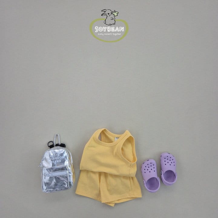 Soybean - Korean Children Fashion - #todddlerfashion - Sleevelss Lollipop Top Bottom Set - 2