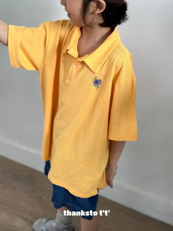 Thanksto TT - Korean Children Fashion - #Kfashion4kids - TT Collar Tee - 8