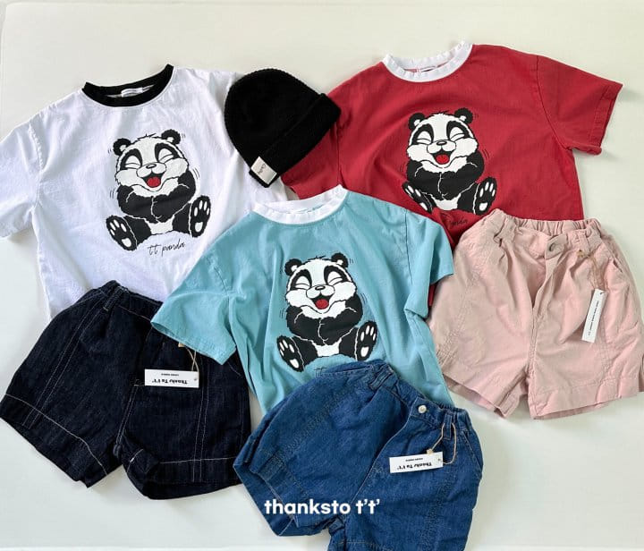 Thanksto TT - Korean Children Fashion - #childofig - TT panda Tee - 5