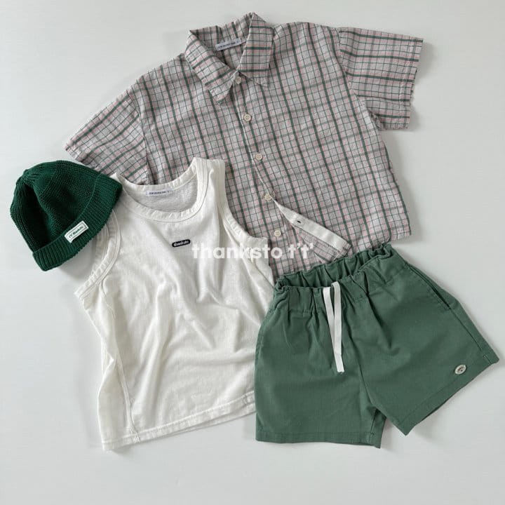 Thanksto TT - Korean Children Fashion - #childofig - Summer Check Shirt - 4