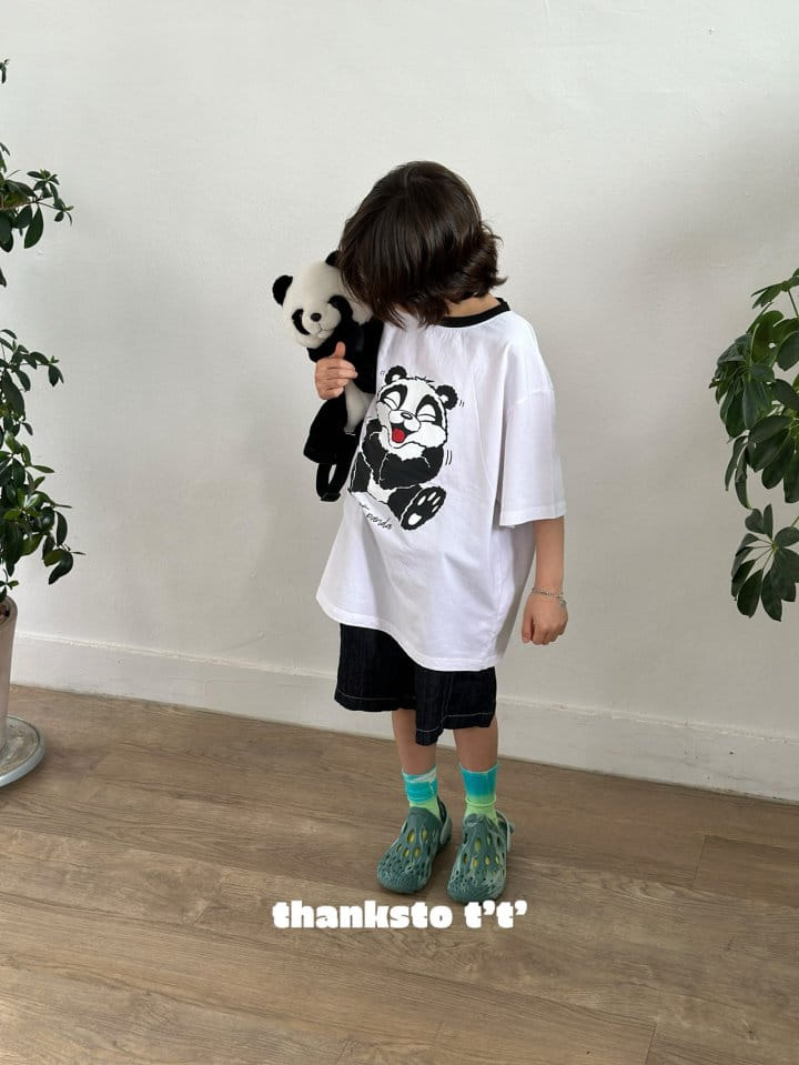 Thanksto TT - Korean Children Fashion - #kidsshorts - TT panda Tee - 10