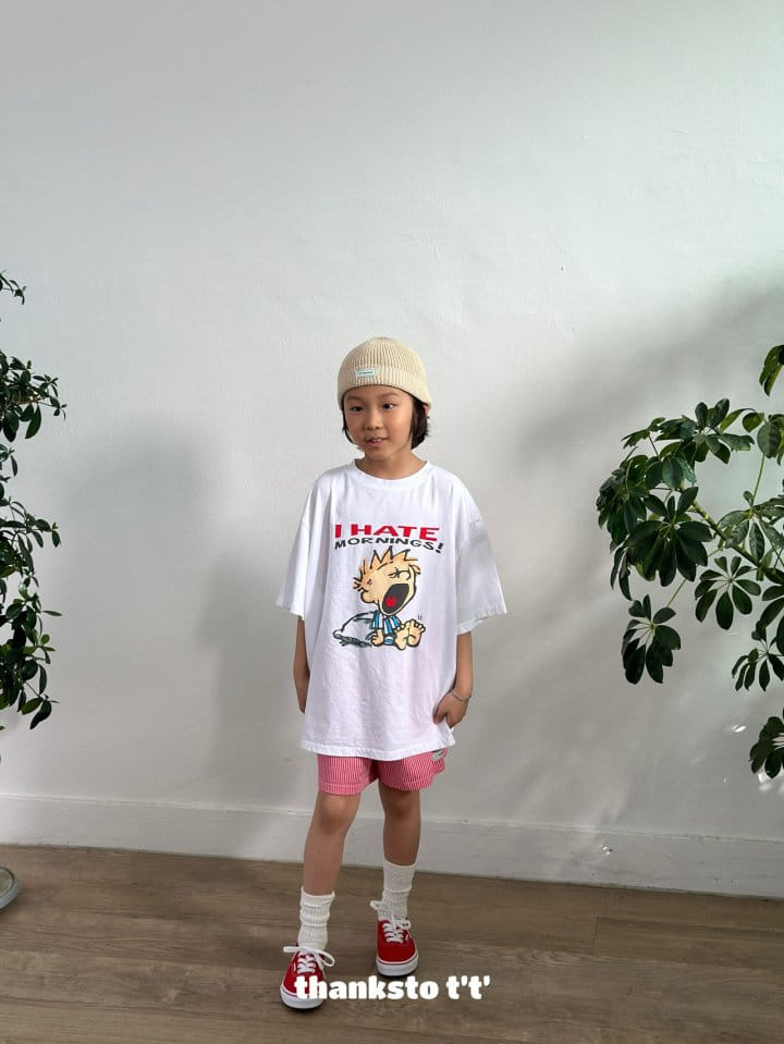 Thanksto TT - Korean Children Fashion - #littlefashionista - Oversleep Tee - 4