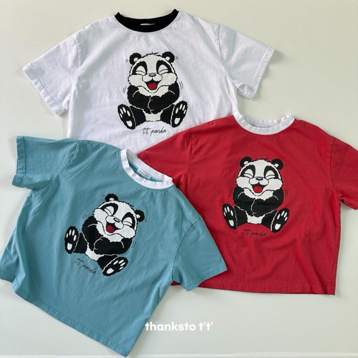 Thanksto TT - Korean Children Fashion - #todddlerfashion - TT panda Tee - 2