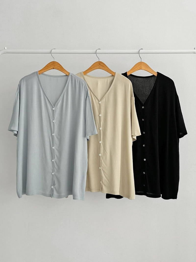 Theggllim - Korean Women Fashion - #romanticstyle - Yoyo Short Sleeve Cardigan  - 4