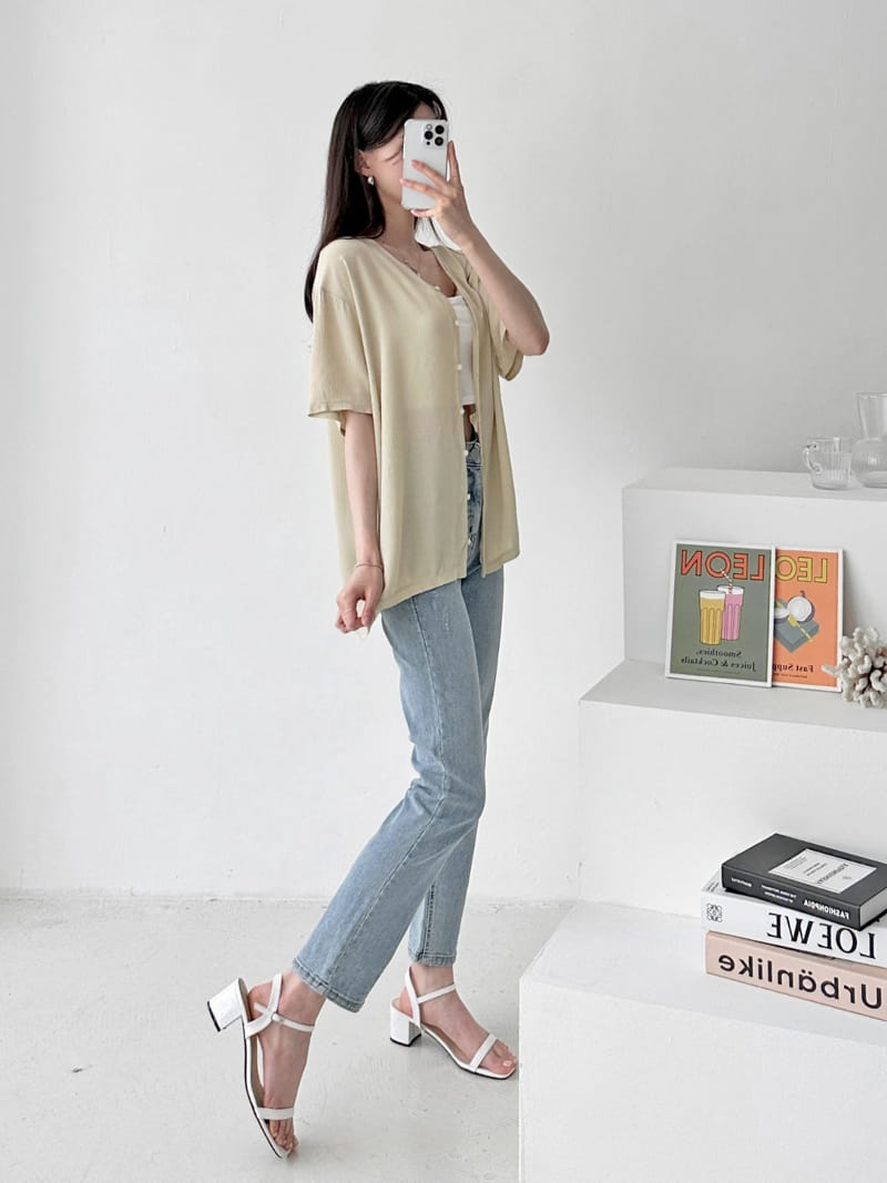 Theggllim - Korean Women Fashion - #womensfashion - Yoyo Short Sleeve Cardigan  - 10