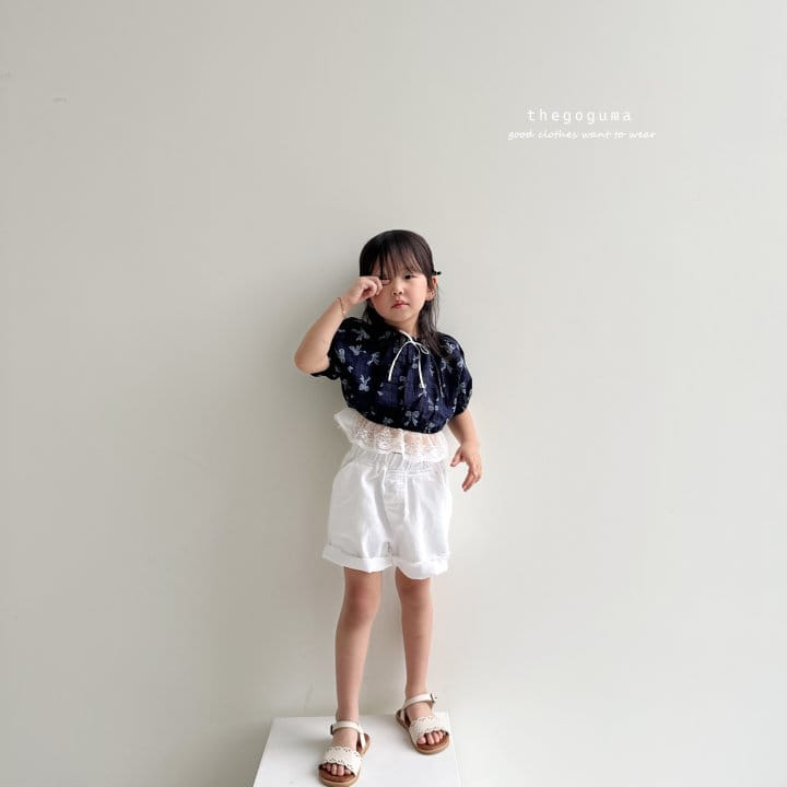 Thegoguma - Korean Children Fashion - #Kfashion4kids - Ribbon Frill Top Bottom Set - 6