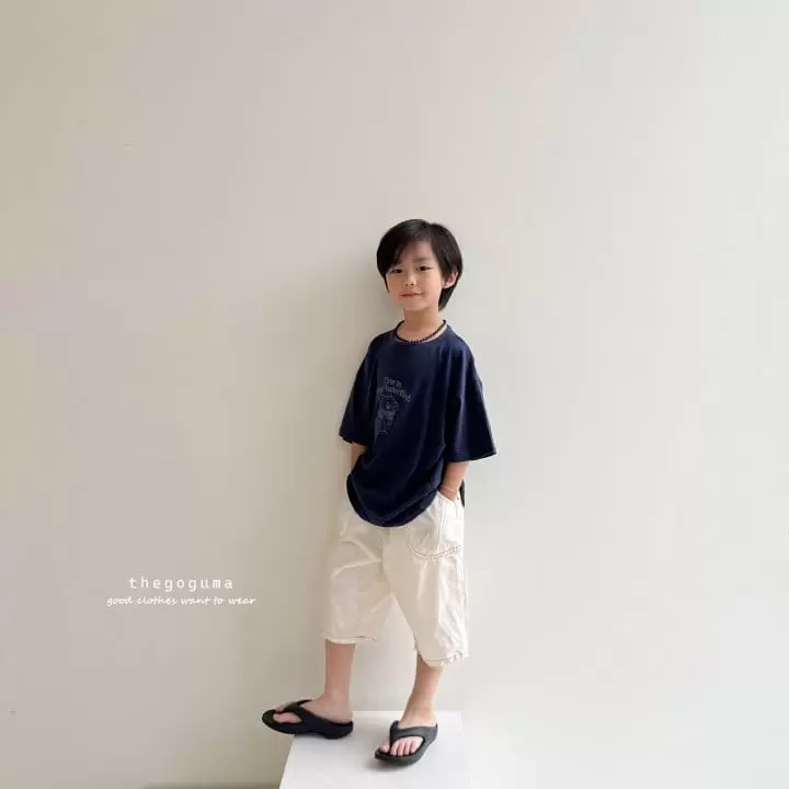 Thegoguma - Korean Children Fashion - #childofig - Stitch Pocket Cropped Shorts - 3