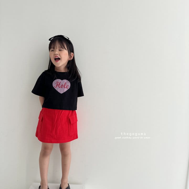 Thegoguma - Korean Children Fashion - #childofig - Cute Heart Crop Tee - 7