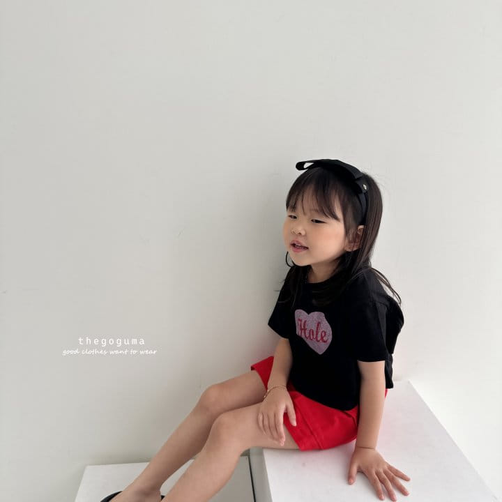 Thegoguma - Korean Children Fashion - #childrensboutique - Cute Heart Crop Tee - 8