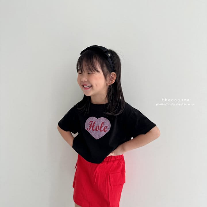 Thegoguma - Korean Children Fashion - #designkidswear - Cute Heart Crop Tee - 9