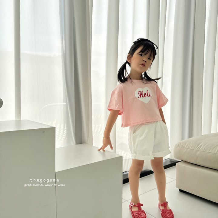 Thegoguma - Korean Children Fashion - #discoveringself - Cute Heart Crop Tee - 10