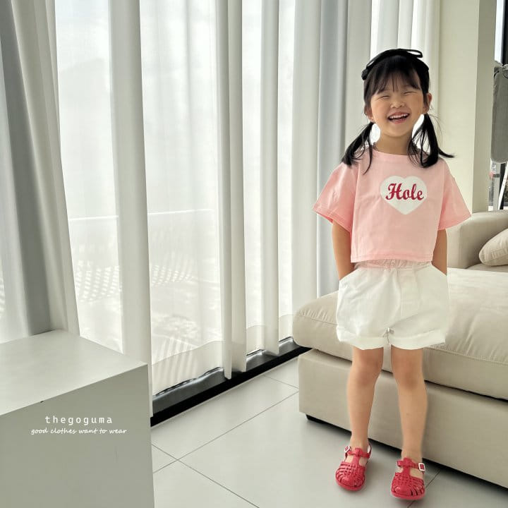 Thegoguma - Korean Children Fashion - #fashionkids - Cute Heart Crop Tee - 11