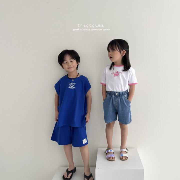 Thegoguma - Korean Children Fashion - #kidsshorts - Cherry Piping Tee - 11