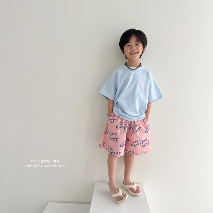 Thegoguma - Korean Children Fashion - #kidsshorts - 818 Again Tee - 10