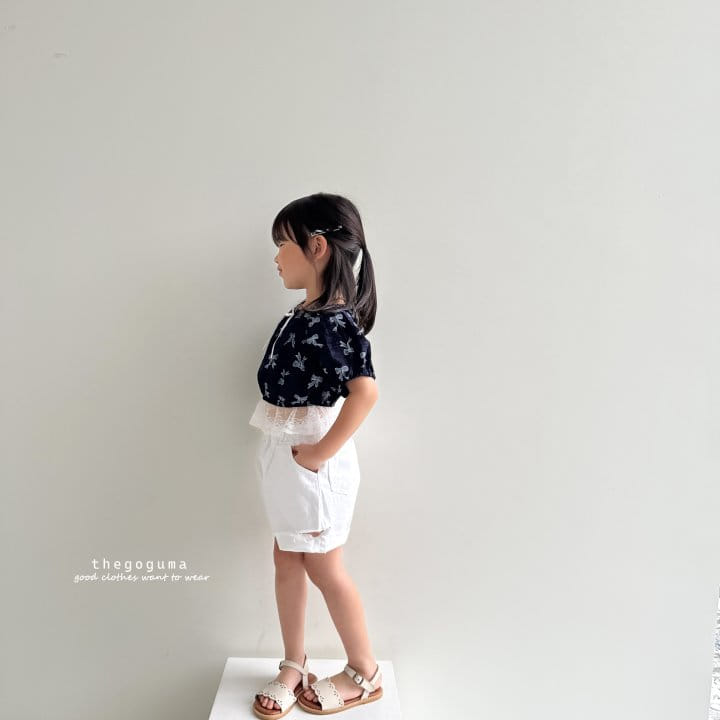 Thegoguma - Korean Children Fashion - #littlefashionista - Ribbon Frill Top Bottom Set - 7