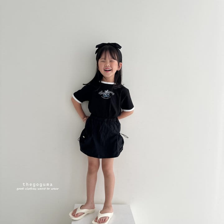 Thegoguma - Korean Children Fashion - #magicofchildhood - Cherry Piping Tee - 2