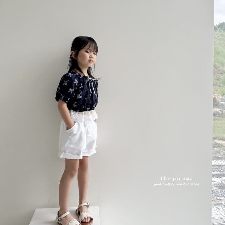Thegoguma - Korean Children Fashion - #magicofchildhood - Ribbon Frill Top Bottom Set - 8