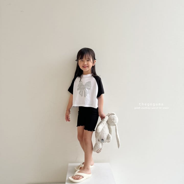 Thegoguma - Korean Children Fashion - #minifashionista - Ribbon Belli Leggings - 8