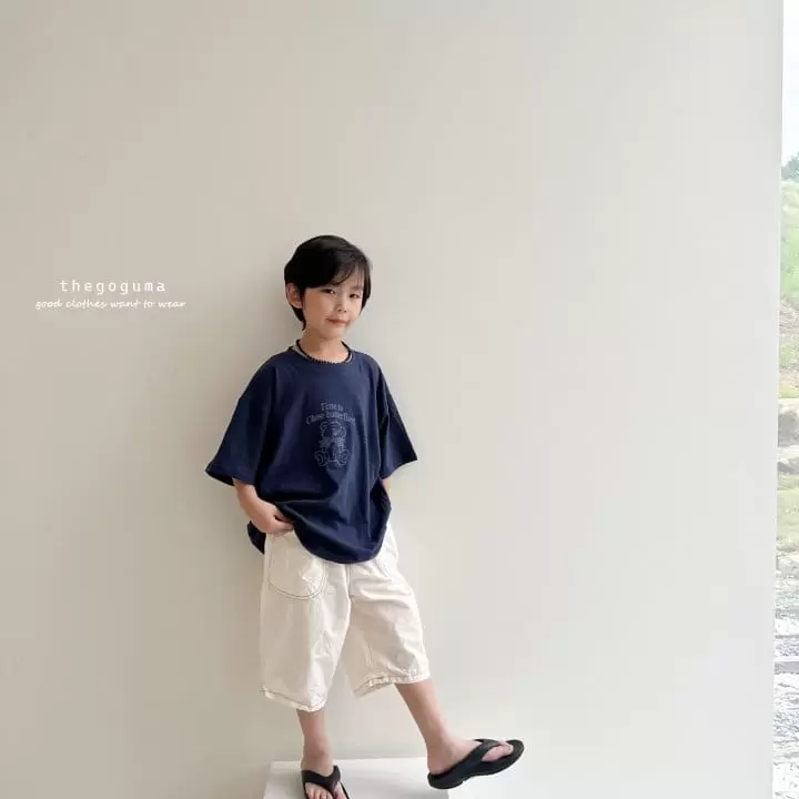 Thegoguma - Korean Children Fashion - #prettylittlegirls - Stitch Pocket Cropped Shorts - 2