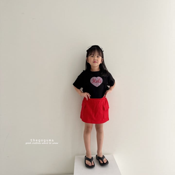Thegoguma - Korean Children Fashion - #stylishchildhood - Cute Heart Crop Tee - 6