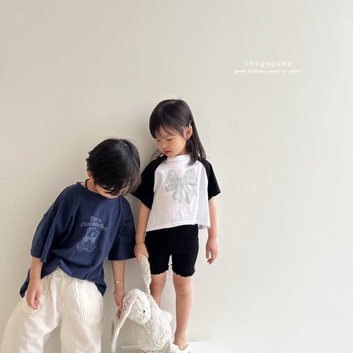 Thegoguma - Korean Children Fashion - #todddlerfashion - Ribbon Belli Leggings - 10