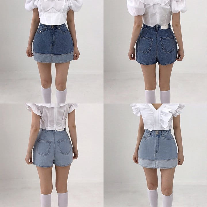 Twomoon - Korean Women Fashion - #thelittlethings - Doubling Skirt Short Pants