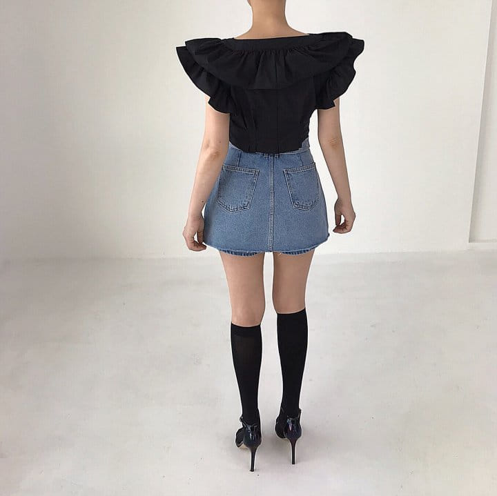 Twomoon - Korean Women Fashion - #womensfashion - Marble Crop Blanc - 10