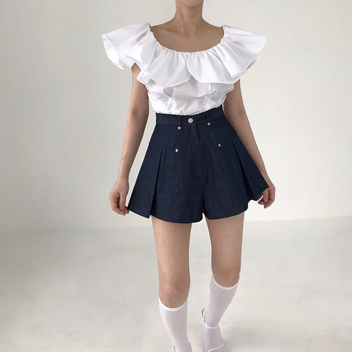 Twomoon - Korean Women Fashion - #womensfashion - Ness Big Frill Blanc - 3