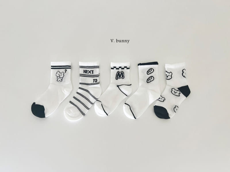 V Bunny - Korean Children Fashion - #Kfashion4kids - Next Socks Set