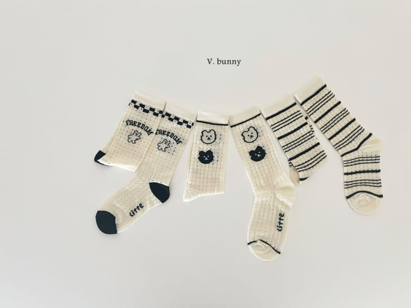 V Bunny - Korean Children Fashion - #kidzfashiontrend - Freedom Socks Set - 4