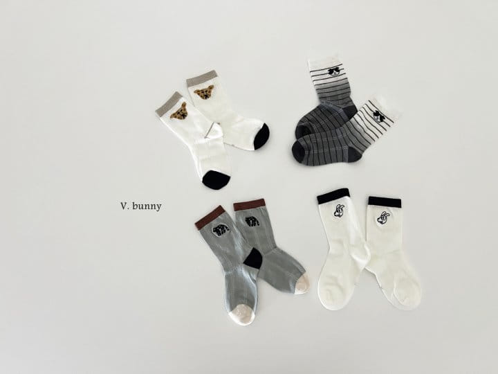 V Bunny - Korean Children Fashion - #discoveringself - Tiger Socks Set - 7