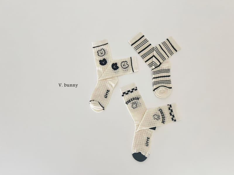 V Bunny - Korean Children Fashion - #kidsstore - Freedom Socks Set - 2