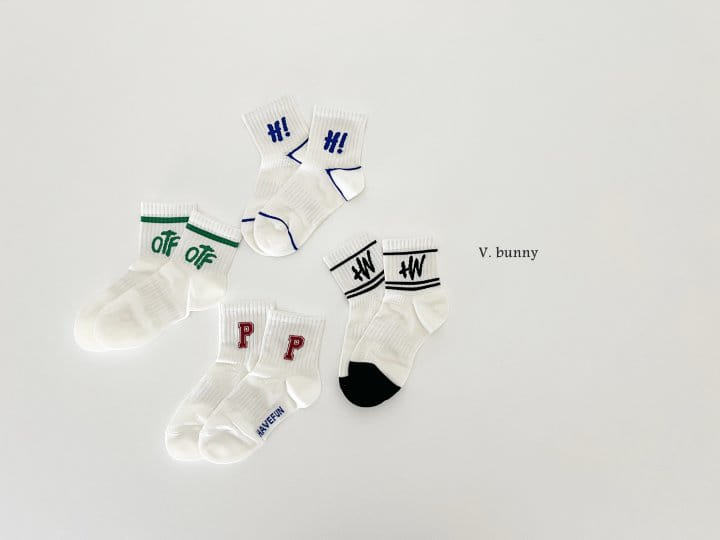 V Bunny - Korean Children Fashion - #kidsstore - HP Socks Set - 9