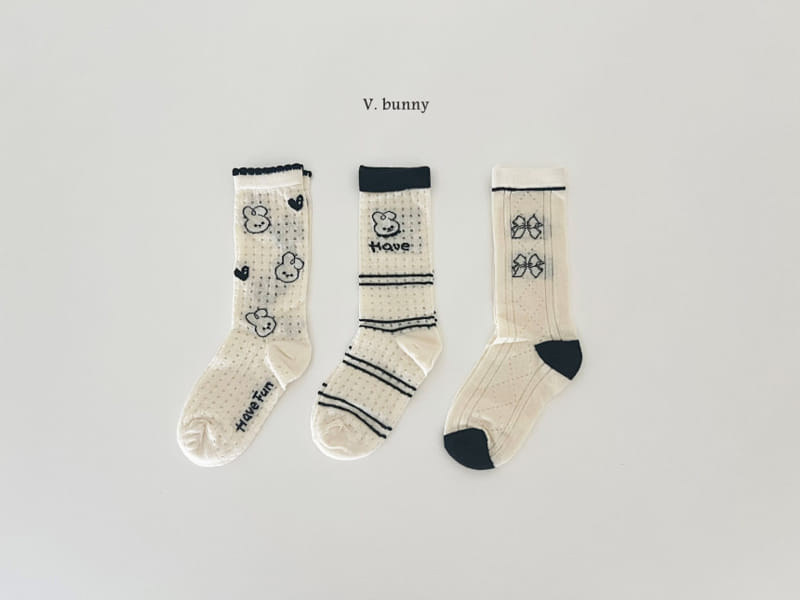 V Bunny - Korean Children Fashion - #littlefashionista - Have Socks Set