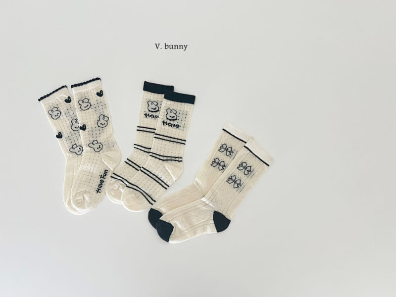 V Bunny - Korean Children Fashion - #magicofchildhood - Have Socks Set - 2