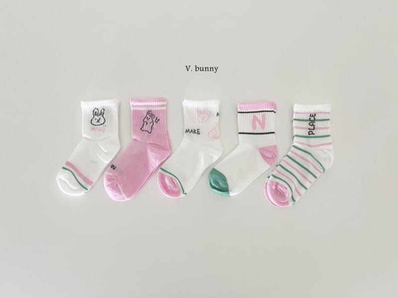 V Bunny - Korean Children Fashion - #magicofchildhood - Make Socks Set