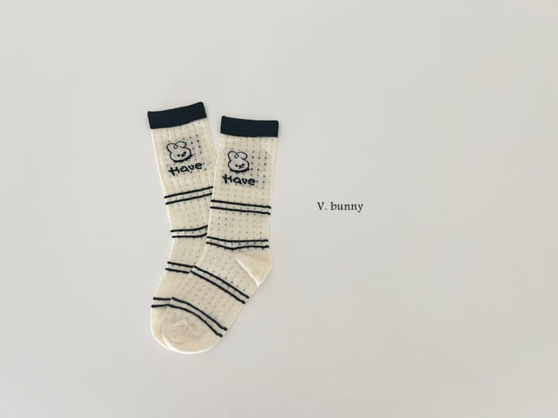 V Bunny - Korean Children Fashion - #stylishchildhood - Have Socks Set - 7