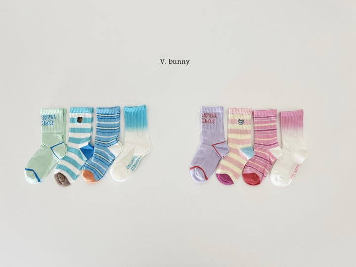 V Bunny - Korean Children Fashion - #stylishchildhood - Gra Socks Set