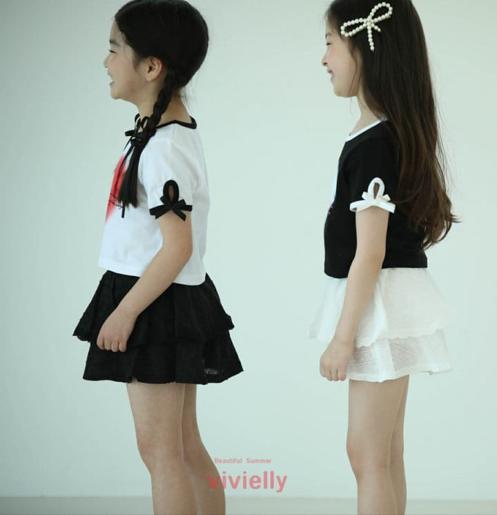 Vivielly - Korean Children Fashion - #Kfashion4kids - Jessi Ribbon Tee - 9