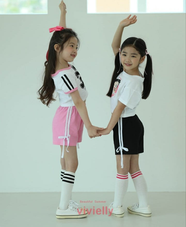 Vivielly - Korean Children Fashion - #childofig - Tape Shorts - 2