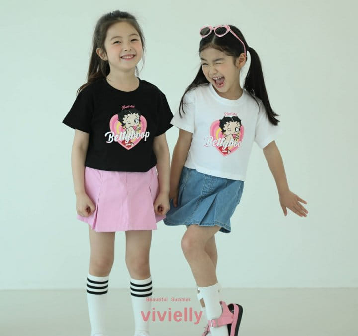 Vivielly - Korean Children Fashion - #kidsshorts - Mari Denim Skirt Pants - 2