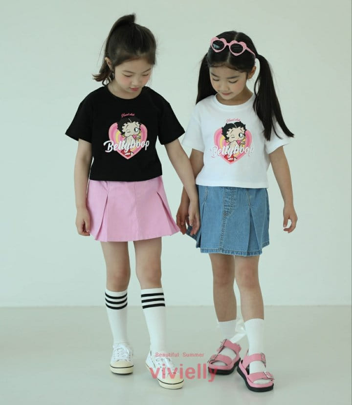 Vivielly - Korean Children Fashion - #kidsstore - Mari Denim Skirt Pants - 4